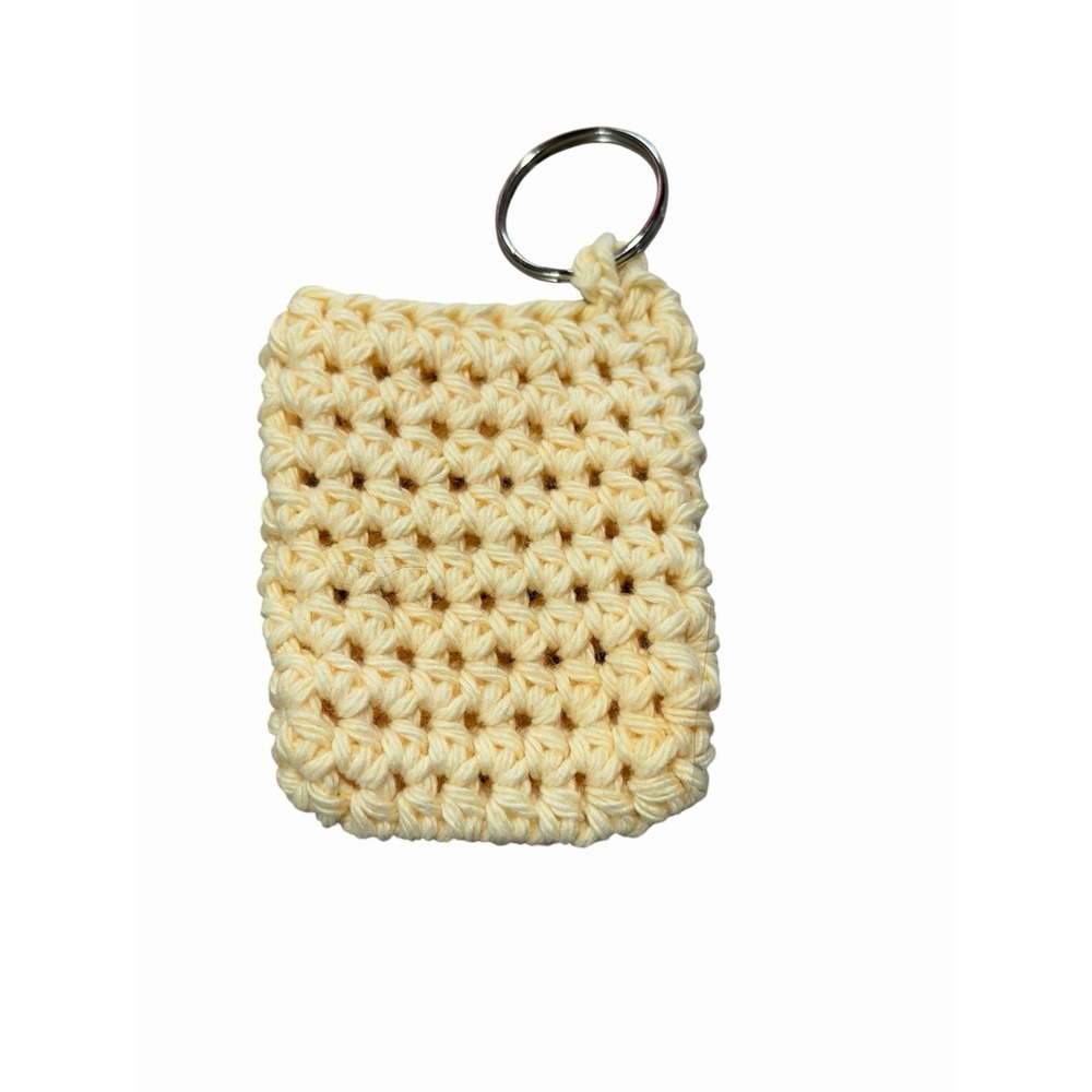 New Handmade Crochet Cozy Keychain Ear Buds Or Lighter Holder ETC